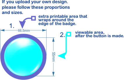 Design in within these proportions and sizes